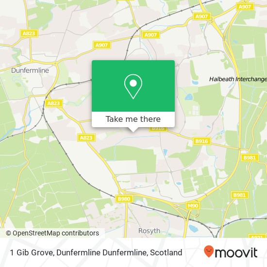 1 Gib Grove, Dunfermline Dunfermline map