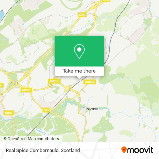 Real Spice Cumbernauld map