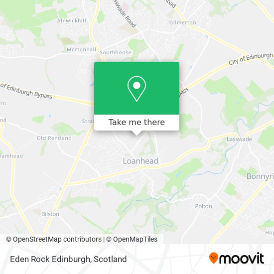 Eden Rock Edinburgh map
