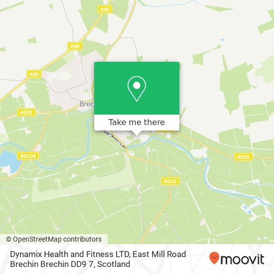 Dynamix Health and Fitness LTD, East Mill Road Brechin Brechin DD9 7 map