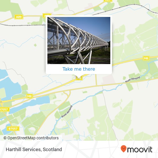 Harthill Services map