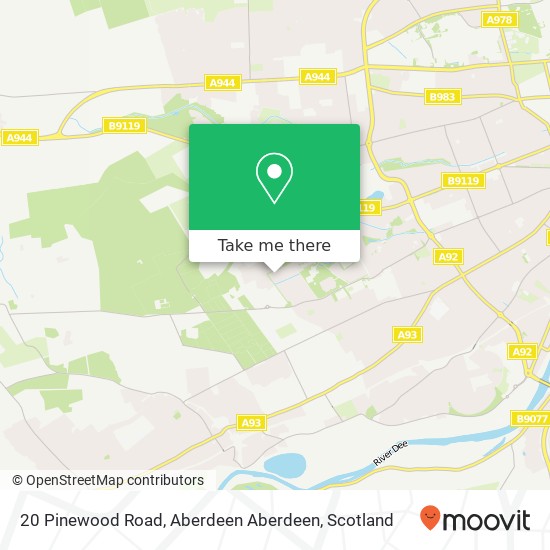 20 Pinewood Road, Aberdeen Aberdeen map