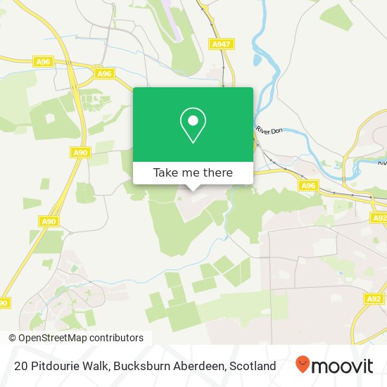 20 Pitdourie Walk, Bucksburn Aberdeen map