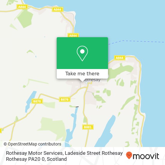 Rothesay Motor Services, Ladeside Street Rothesay Rothesay PA20 0 map