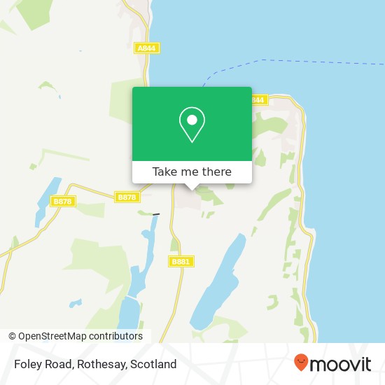 Foley Road, Rothesay map