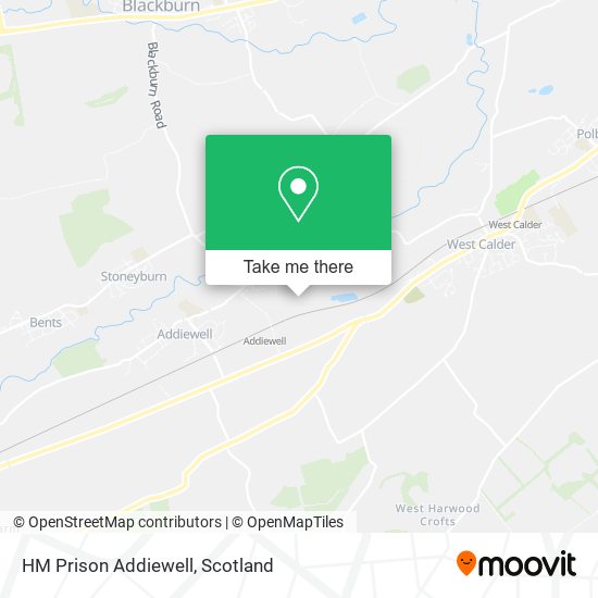 HM Prison Addiewell map