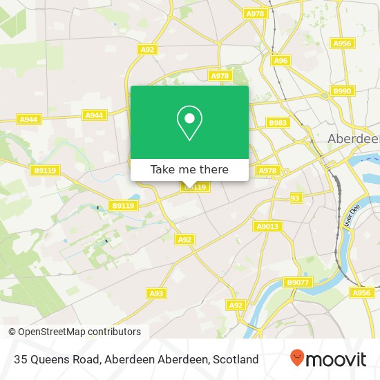 35 Queens Road, Aberdeen Aberdeen map