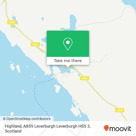 Highland, A859 Leverburgh Leverburgh HS5 3 map