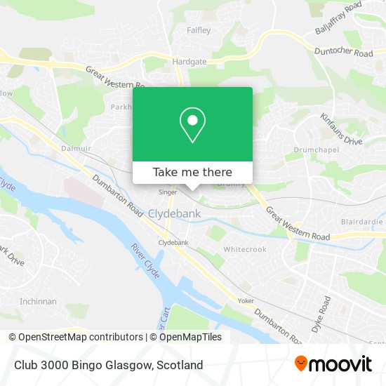 Club 3000 Bingo Glasgow map