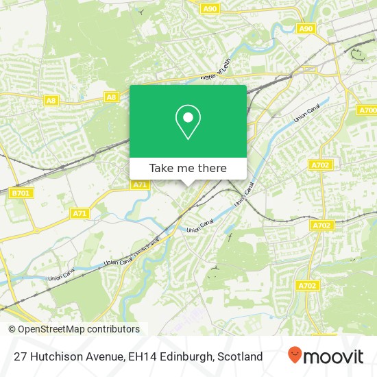 27 Hutchison Avenue, EH14 Edinburgh map