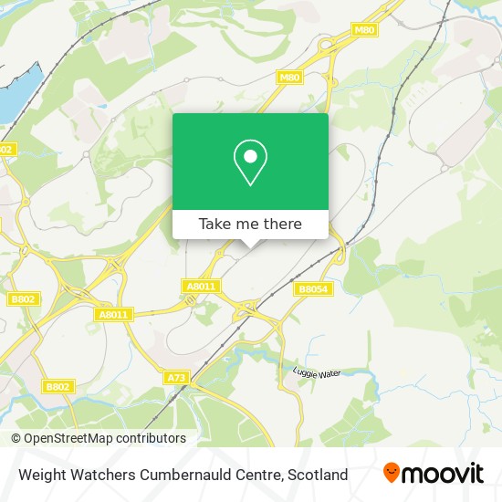 Weight Watchers Cumbernauld Centre map