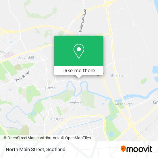 North Main Street map