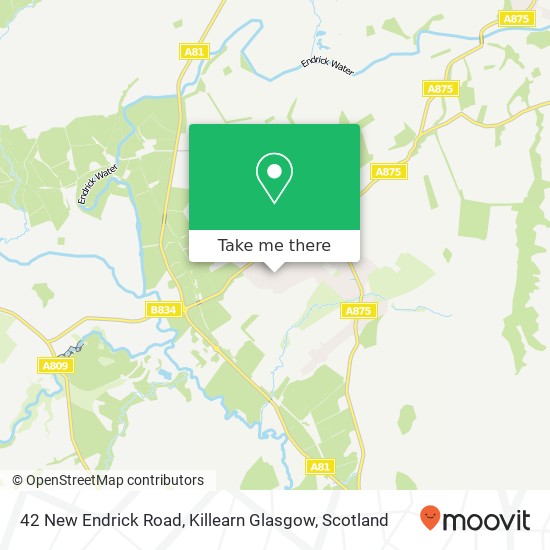 42 New Endrick Road, Killearn Glasgow map