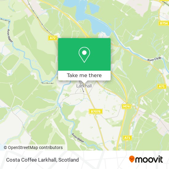 Costa Coffee Larkhall map