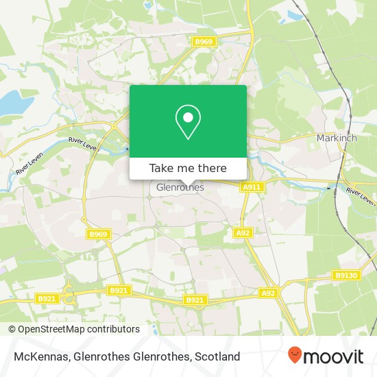 McKennas, Glenrothes Glenrothes map