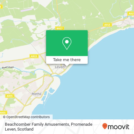 Beachcomber Family Amusements, Promenade Leven map