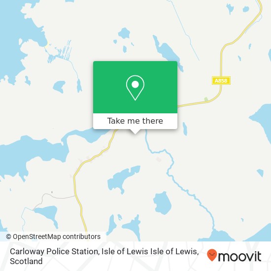 Carloway Police Station, Isle of Lewis Isle of Lewis map
