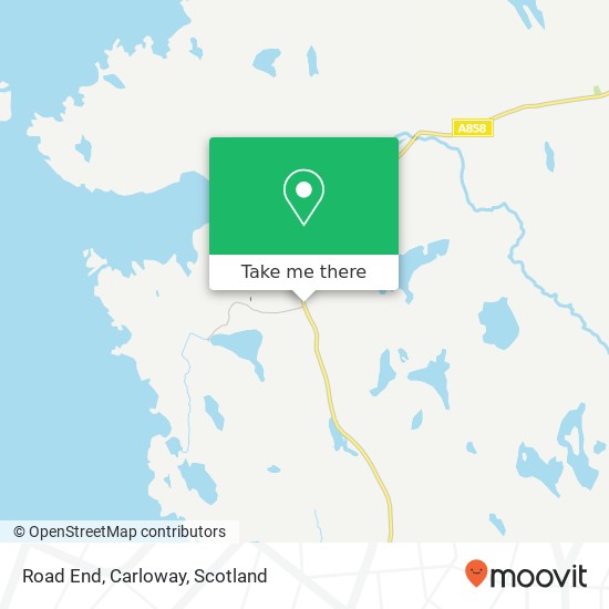 Road End, Carloway map