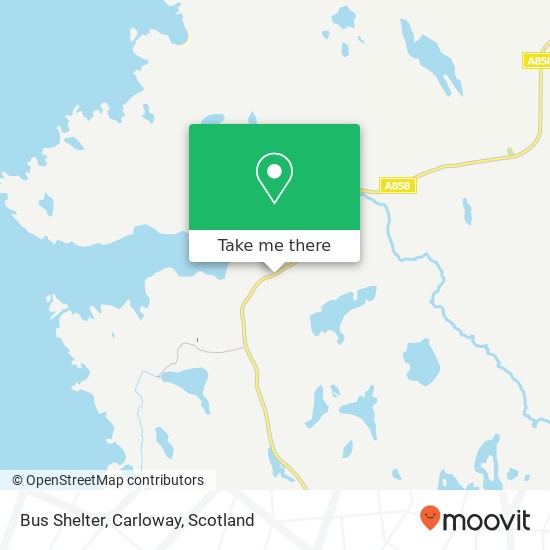 Bus Shelter, Carloway map