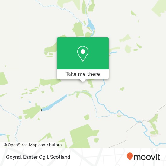 Goynd, Easter Ogil map