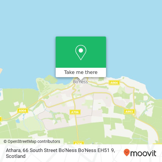Athara, 66 South Street Bo'Ness Bo'Ness EH51 9 map