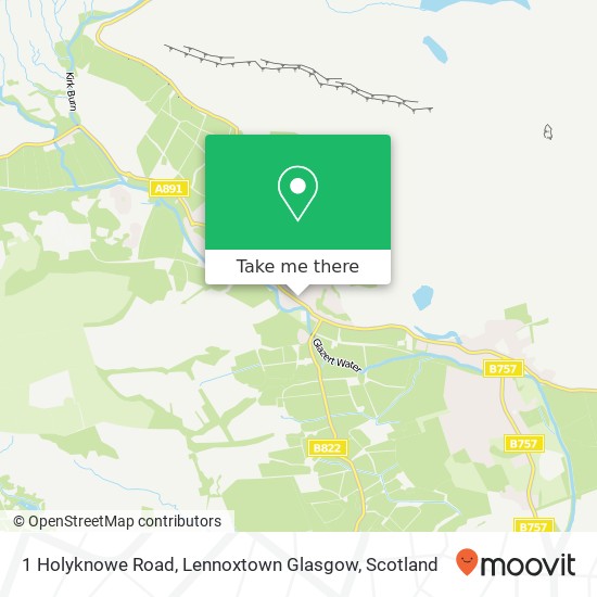 1 Holyknowe Road, Lennoxtown Glasgow map