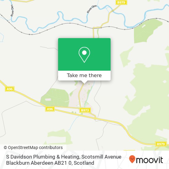 S Davidson Plumbing & Heating, Scotsmill Avenue Blackburn Aberdeen AB21 0 map