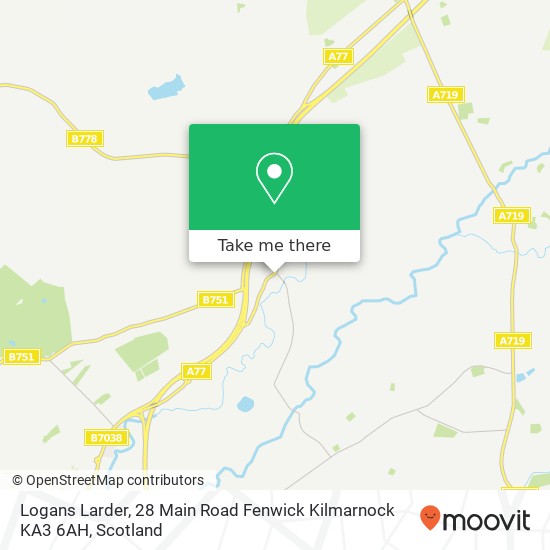 Logans Larder, 28 Main Road Fenwick Kilmarnock KA3 6AH map