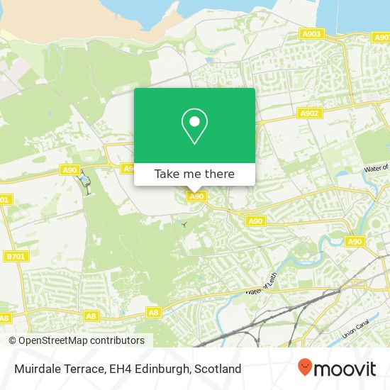 Muirdale Terrace, EH4 Edinburgh map