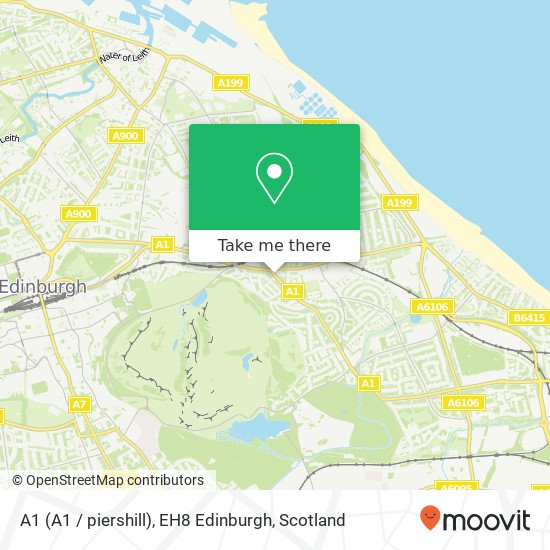 A1 (A1 / piershill), EH8 Edinburgh map