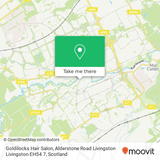 Goldilocks Hair Salon, Alderstone Road Livingston Livingston EH54 7 map