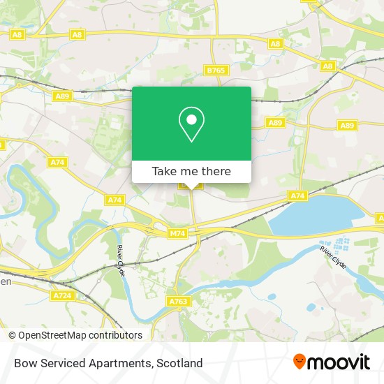 Bow Serviced Apartments map