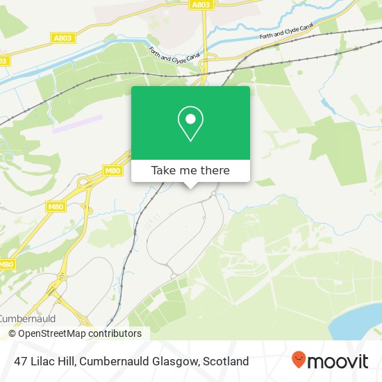 47 Lilac Hill, Cumbernauld Glasgow map