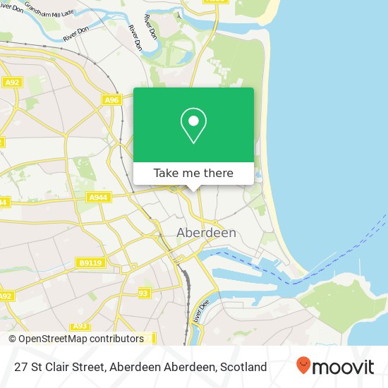 27 St Clair Street, Aberdeen Aberdeen map