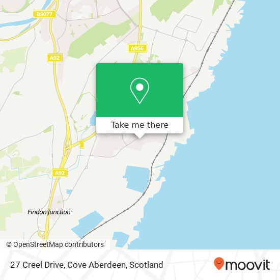 27 Creel Drive, Cove Aberdeen map