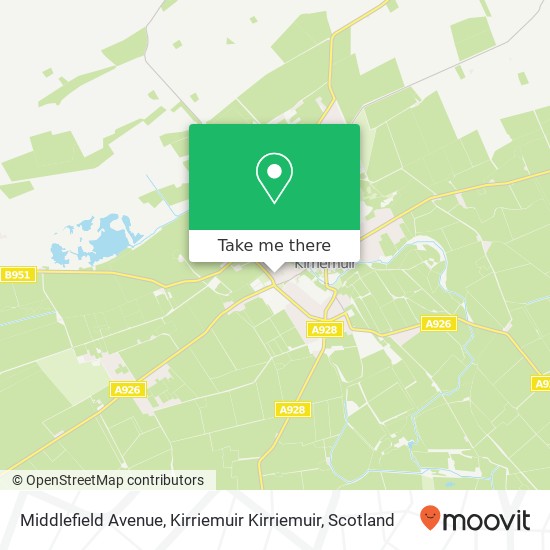 Middlefield Avenue, Kirriemuir Kirriemuir map