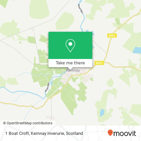 1 Boat Croft, Kemnay Inverurie map