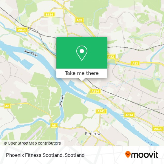 Phoenix Fitness Scotland map