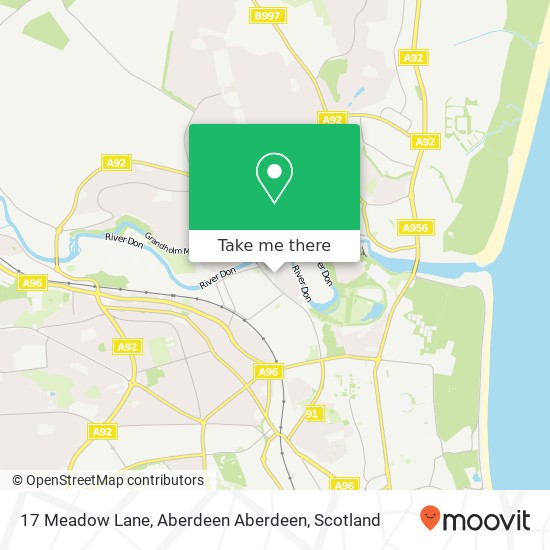 17 Meadow Lane, Aberdeen Aberdeen map