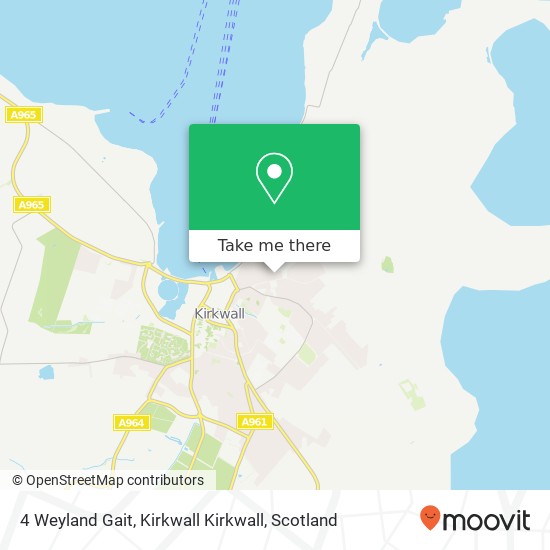 4 Weyland Gait, Kirkwall Kirkwall map