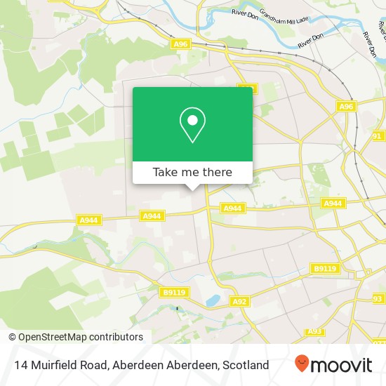 14 Muirfield Road, Aberdeen Aberdeen map