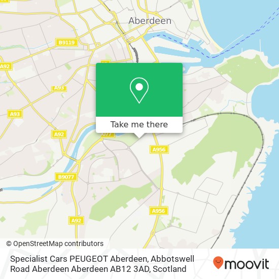 Specialist Cars PEUGEOT Aberdeen, Abbotswell Road Aberdeen Aberdeen AB12 3AD map