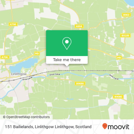 151 Bailielands, Linlithgow Linlithgow map