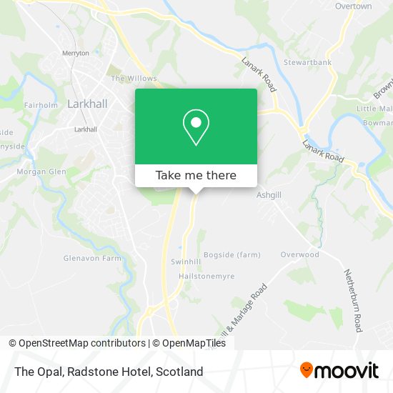 The Opal, Radstone Hotel map