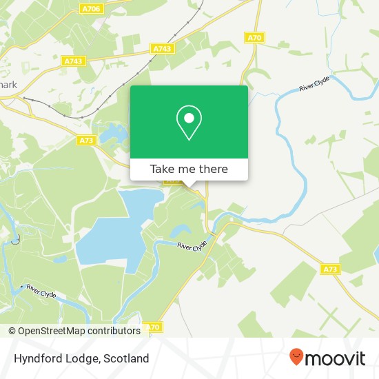 Hyndford Lodge map