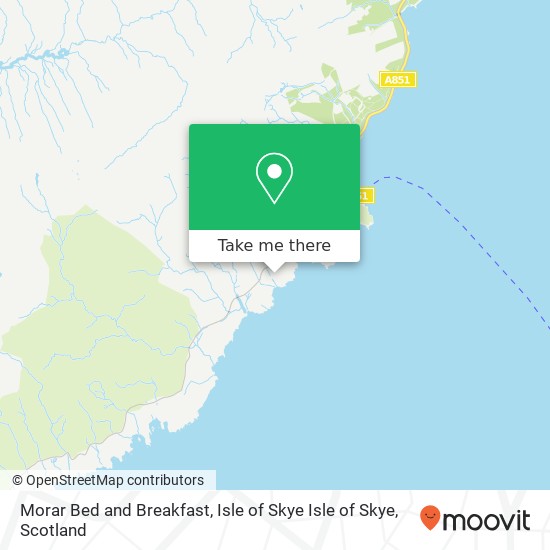 Morar Bed and Breakfast, Isle of Skye Isle of Skye map