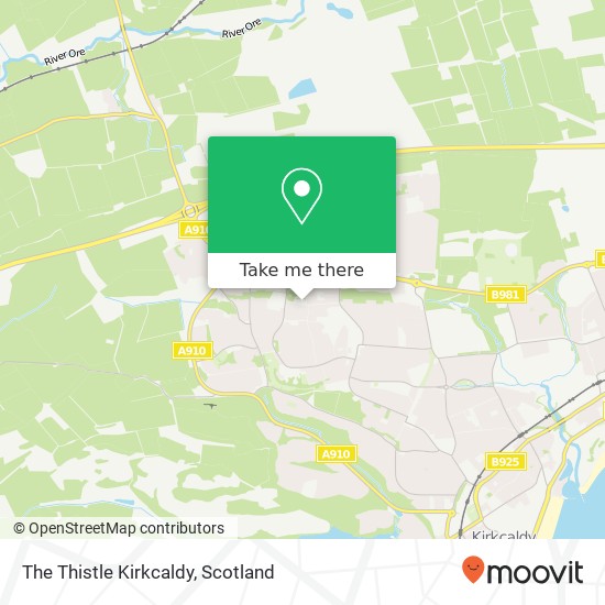 The Thistle Kirkcaldy map