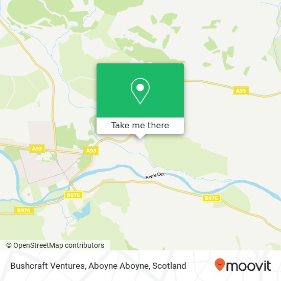 Bushcraft Ventures, Aboyne Aboyne map