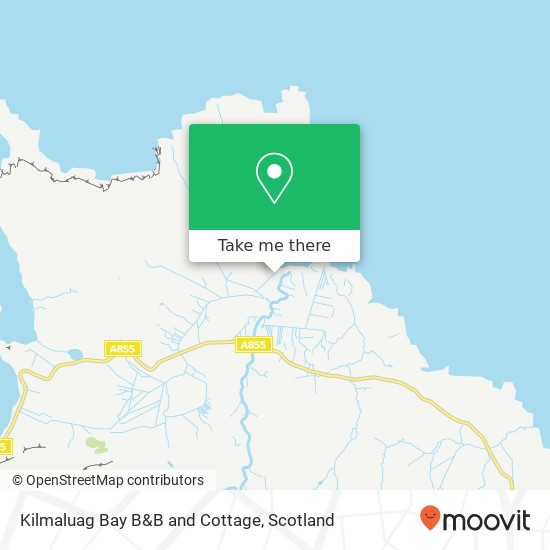 Kilmaluag Bay B&B and Cottage map
