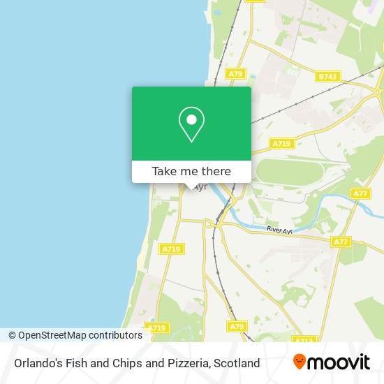 Orlando's Fish and Chips and Pizzeria map